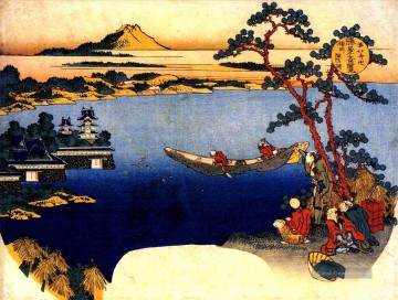  auf - Blick auf den See suwa Katsushika Hokusai Ukiyoe